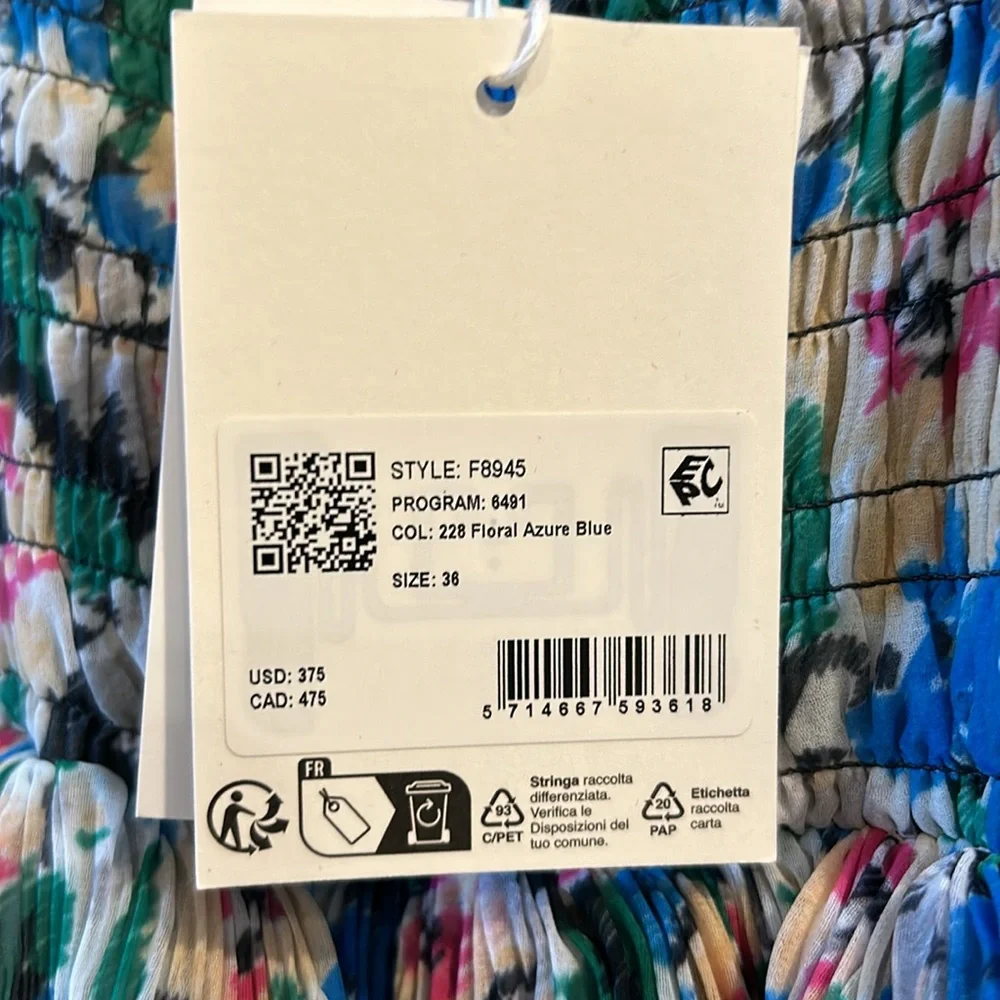 Women’s GANNI midi dress, European size 36 which is US size 4, new with tags - Picture 7 of 7